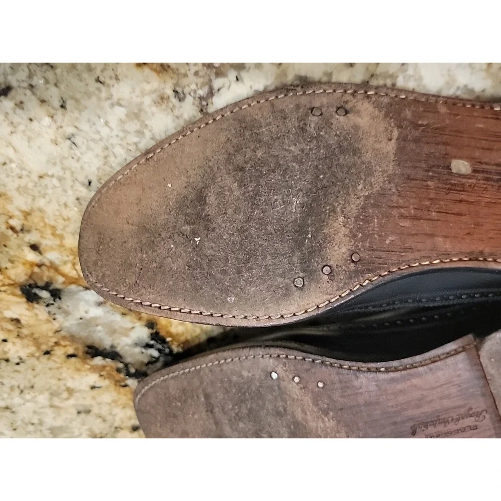 Vintage Florsheim Imperial 96624 Wingtip Oxford Dress Shoes 9.5 B 5 Nail V Nail